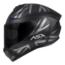 Capacete ASX Draken Uk Preto Fosco / Cinza Capacete ASX Draken Uk Preto Fosco / Cinza