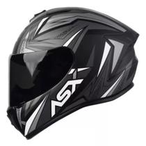 Capacete Asx Draken Vector Fosco - Preto/Cinza - 60 (G)