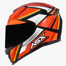 Capacete Asx Eagle Explorer Brilho Preto/Vermelho/Branco