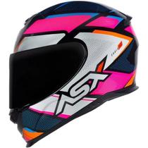 Capacete Asx Eagle Fast Brilho Preto Brilhante Rosa Branco Esportivo Moto Capacete Asx Eagle Fast Brilho Preto Brilhante Rosa Branco Esportivo Moto