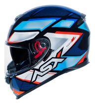 Capacete asx eagle fast gloss black/blue/red 58