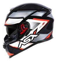 Capacete asx eagle fast gloss black/gray/red 58