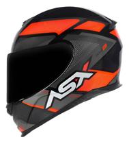 Capacete ASX Eagle Fast Preto Grafite e Vermelho