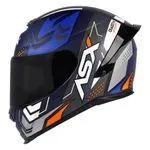 Capacete asx eagle racing diagon fosco az/bco t-60