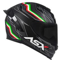 Capacete Asx Eagle Racing Italy Matte - Preto - 60 (G)