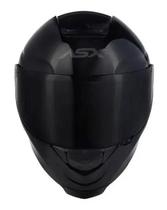 Capacete Asx Eagle Racing Solid Gloss - Preto - 60 (G)