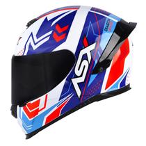 Capacete Asx Eagle Racing Spoiler Esportivo Diagon Azul