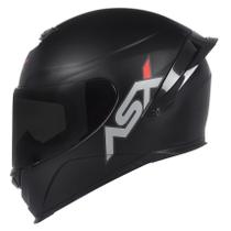 Capacete Asx Eagle Racing Spoiler Esportivo Preto Fosco Moto