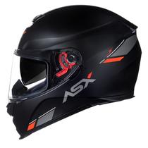 Capacete Asx Eagle Solid Óculos Interno Preto Fosco Masculino / feminino