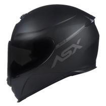 Capacete asx eagle solid preto cinza fosco