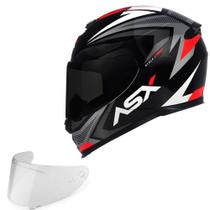 Capacete Asx Eagle Street Cor Grafite Feminino Masculino com Viseira Fumê