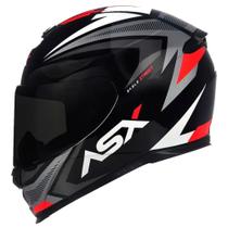 Capacete ASX Eagle Street Preto / Grafite / Branco