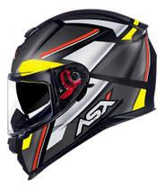 Capacete Asx Eagle Sv Explorer Preto Fosco/ Grafite/ Amarelo