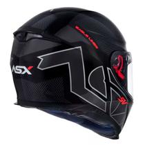 Capacete asx eagle sv lines preto grafite