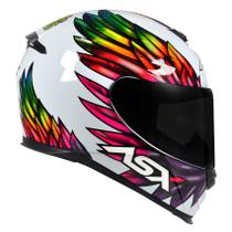 Capacete Asx Eagle Vibes Brilho Branco/ Color