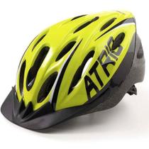 Capacete Atrio Mtb 2.0 Com Led Traseiro (Bike) - Amarelo Neon/Preto