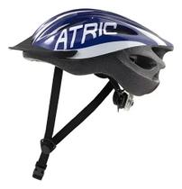 Capacete Atrio Mtb 2.0 Com Led Traseiro Bike Azul e Branco
