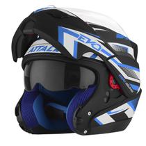 Capacete Attack Evo Fechado Robocop Articulado Escamoteavel Queixo Gladeador Masculino Feminino Tork