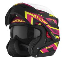 Capacete Attack Evo Fechado Robocop Articulado Escamoteavel Queixo Gladeador Masculino Feminino Tork - Pro Tork