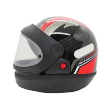 Capacete Automático Bolt Ebf Fechado - Preto E Vermelho - 56