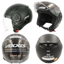 Capacete axxis aberto metro s solid a1 preto fosco premium