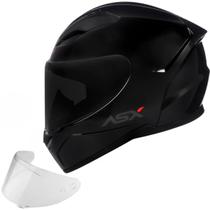 Capacete Axxis ASX Novo Modelo City Solid Preto com Viseira Fumê Extra