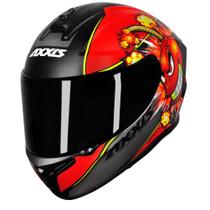 Capacete axxis draken bomb preto/vermelho fosco