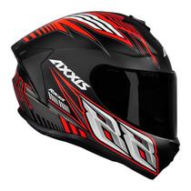 Capacete Axxis Draken Racer Matt - Preto/Vermelho - 58 (M)