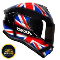 Capacete axxis / draken uk gloss black / red / blue