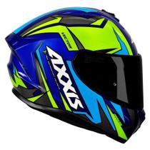 Capacete AXXIS Draken Vector Gloss Azul e Amarelo Capacete AXXIS Draken Vector Gloss Azul e Amarelo
