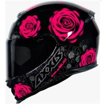 Capacete axxis eagle evo flowers (gloss/black/pink)