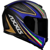 Capacete Axxis Eagle Italy n 57/58 cor azul