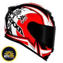 Capacete axxis / eagle japan gloss black / red / white