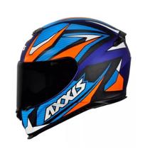 Capacete Axxis Eagle Power Matte - Azul/Laranja