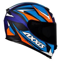 Capacete Axxis Eagle Power Matte - ul/Laranja - 56 (P)