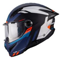 Capacete Axxis Ghostfighter Sv Sleek B7 Branco e Azul Tamanho:60 Capacete Axxis Ghostfighter Sv Sleek B7 Branco e Azul Tamanho:60
