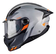 Capacete Axxis Ghostfighter Sv Sleek C12 Branco e Laranja Tamanho:60 Capacete Axxis Ghostfighter Sv Sleek C12 Branco e Laranja Tamanho:60