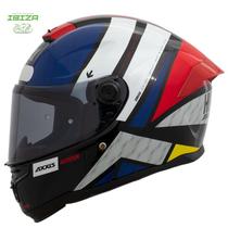 Capacete axxis hummer b flex bco/az/vm t-58