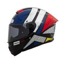 Capacete axxis hummer b flex white/blue/red t-58