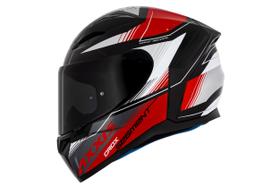 Capacete Axxis Importado Espanha Original Segment CROX Preto Vermelho