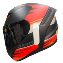 Capacete Axxis Segment Bat B5 Vermelho Preto Fosco