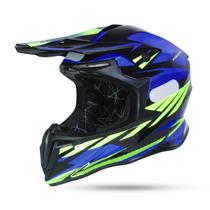 Capacete Azul/Preto Ims Revo Trilha Enduro Motocross Capacete Azul/Preto Ims Revo Trilha Enduro Motocross