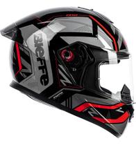 Capacete b-12 phanton preto brilho grafite