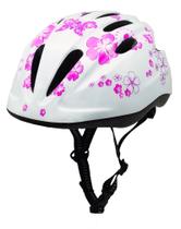 Capacete BebeFun Girl para bicicleta rosa para crianças de 3 a 10 anos