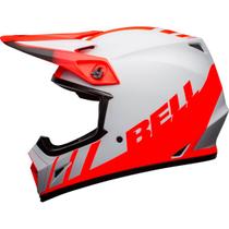 Capacete Bell MX-9 MIPS Dash Cinza/Vermelho/Preto Fosco