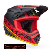 Capacete Bell MX 9 Mips - Offset Matte Black Red