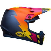 Capacete Bell Mx-9 Mips Strike Laranja Rosa Amarelo Tam 58