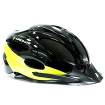 Capacete Bicicleta Bike Absolute Nero Led G Preto E Amarelo