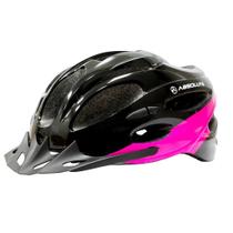 Capacete Bicicleta Feminino Mia Tam M 54 à 57cm LED Sinalizador e Viseira Removível Rosa Absolute