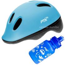 Capacete Bicicleta Infantil Ciclismo Ptk Ajustável Crianças + Garrafinha